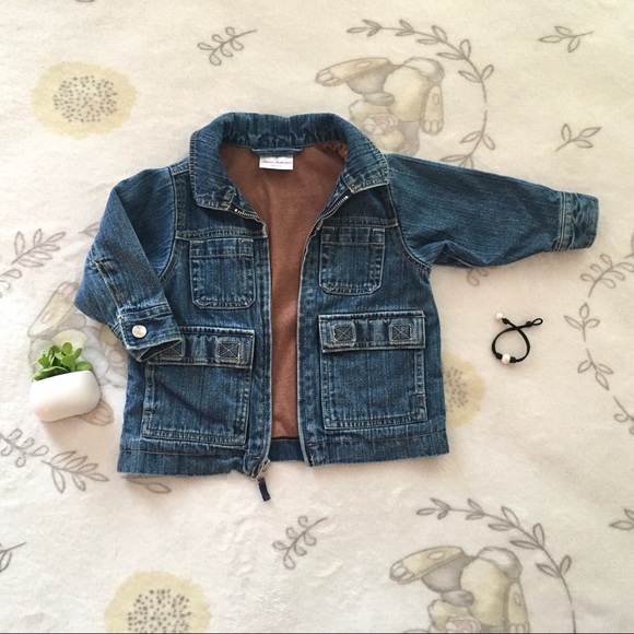 Toddler Girls Hannah Andersson Zip Up Jean Jacket - Picture 2 of 6